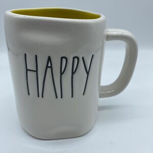 Rae Dunn HAPPY Artisan Collection By Magenta Farmhouse Coffee Tea Mug